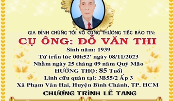 TU VIỆN KIM CANG - HỘI TƯƠNG TẾ  THÀNH KÍNH PHÂN ƯU CÙNG GIA ĐÌNH. HƯƠNG LINH: ĐỖ VĂN THI