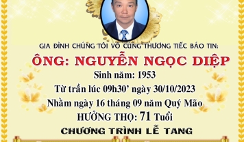 TU VIỆN KIM CANG - HỘI TƯƠNG TẾ  THÀNH KÍNH PHÂN ƯU CÙNG GIA ĐÌNH. HƯƠNG LINH: NGUYỄN NGỌC DIỆP