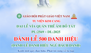 Thông báo: Tu Viện Kim Cang trọng thể tổ chức "Đại Lễ Vía Quán Thế Âm Bồ Tát" PL:2569 – DL:2025