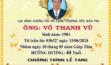 TU VIỆN KIM CANG - HỘI TƯƠNG TẾ THÀNH KÍNH PHÂN ƯU CÙNG GIA ĐÌNH, HƯƠNG LINH: VÕ THANH VŨ