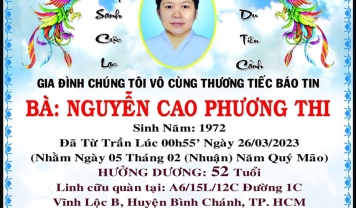 TU VIỆN KIM CANG – HỘI TƯƠNG TẾ: THÀNH KÍNH PHÂN ƯU CÙNG GIA ĐÌNH TANG QUYẾN.