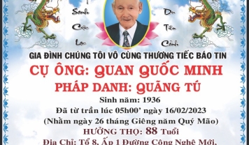 TU VIỆN KIM CANG – HỘI TƯƠNG TẾ: THÀNH KÍNH PHÂN ƯU CÙNG GIA ĐÌNH TANG QUYẾN.